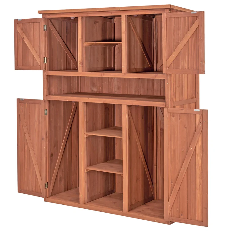 4 ft. x 2 ft. Solid Wood Lean-To Storage Shed