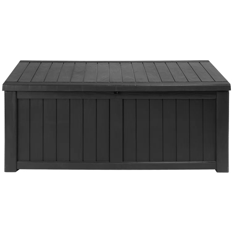 Edrosie Inc 121 Gallons Water Resistant Resin Lockable Deck Box