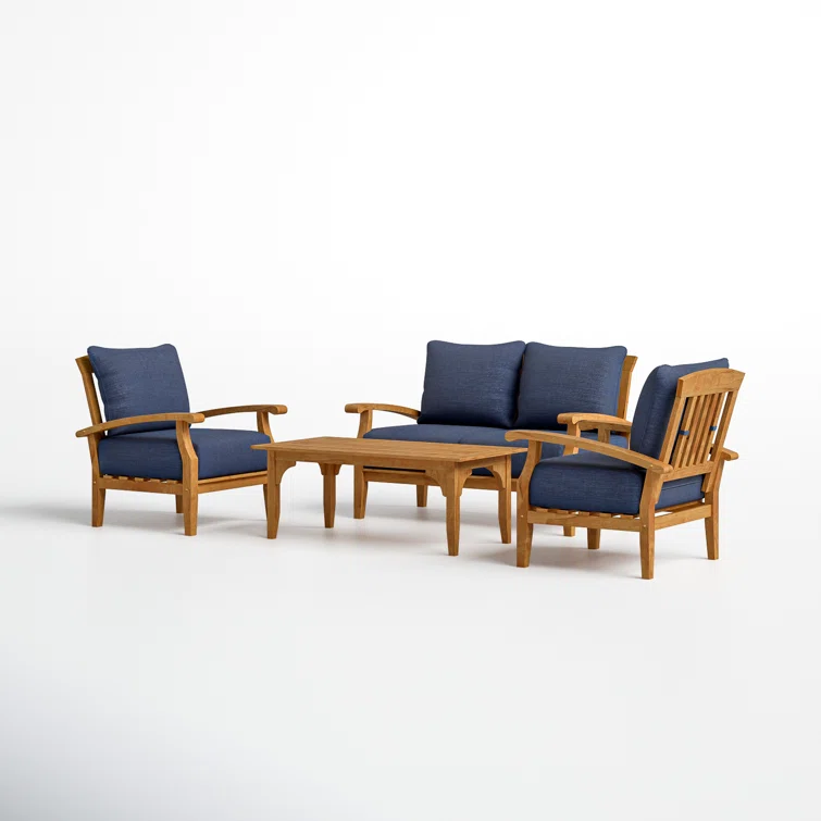 Summerton 4 - Person Outdoor Seating Group with Cushions