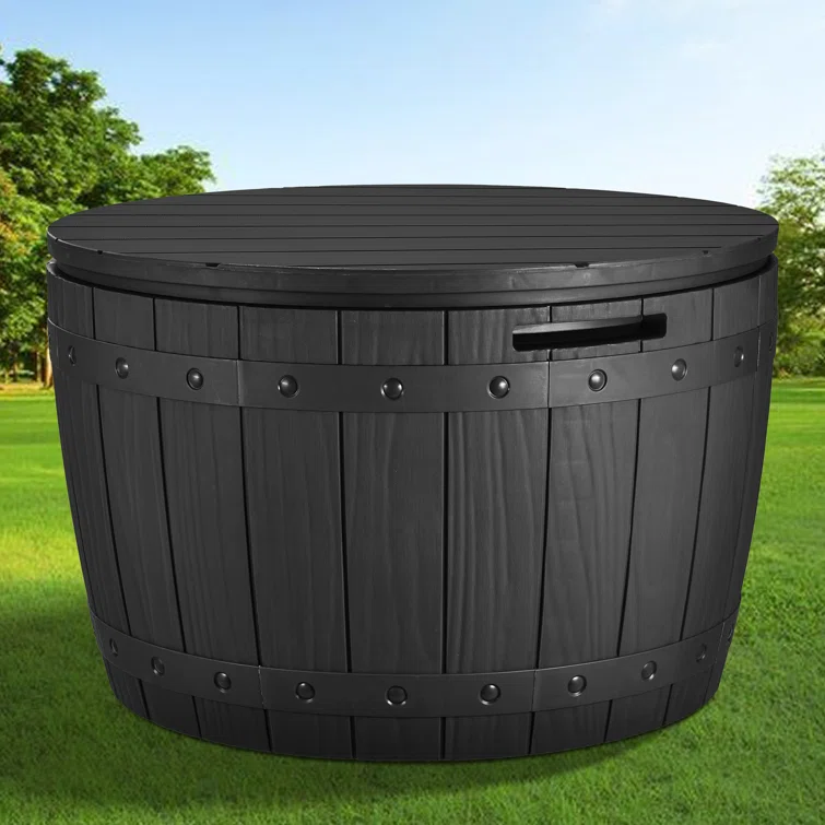 Edrosie Inc 27'' W 35 Gallons Water Resistant Resin Deck Box