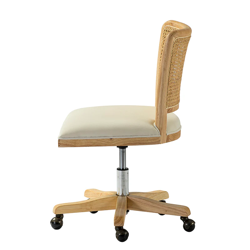 Blanca Cane Task Vanity Table Chair