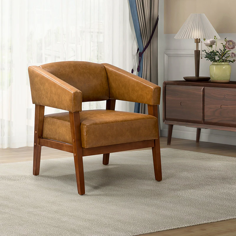 Randolf Vegan Leather Armchair