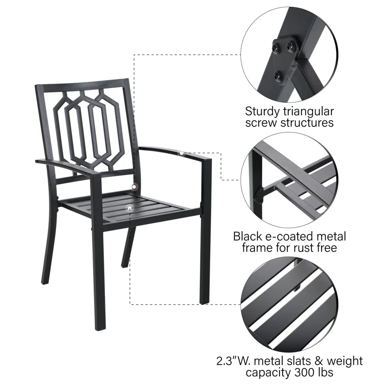 Argyri 6 - Person Rectangular Outdoor Dining Set