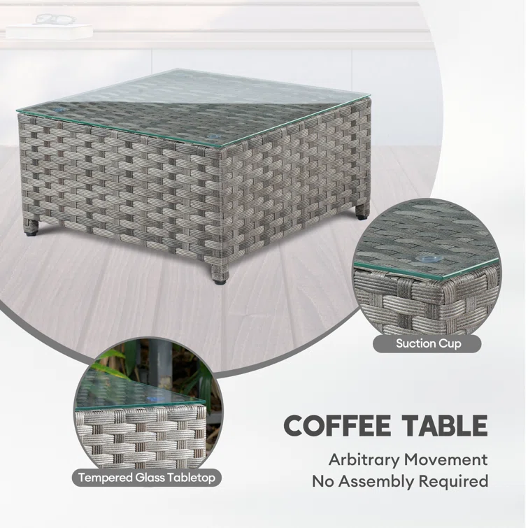 Virgen 5 - Person Outdoor Seating Group with Cushions