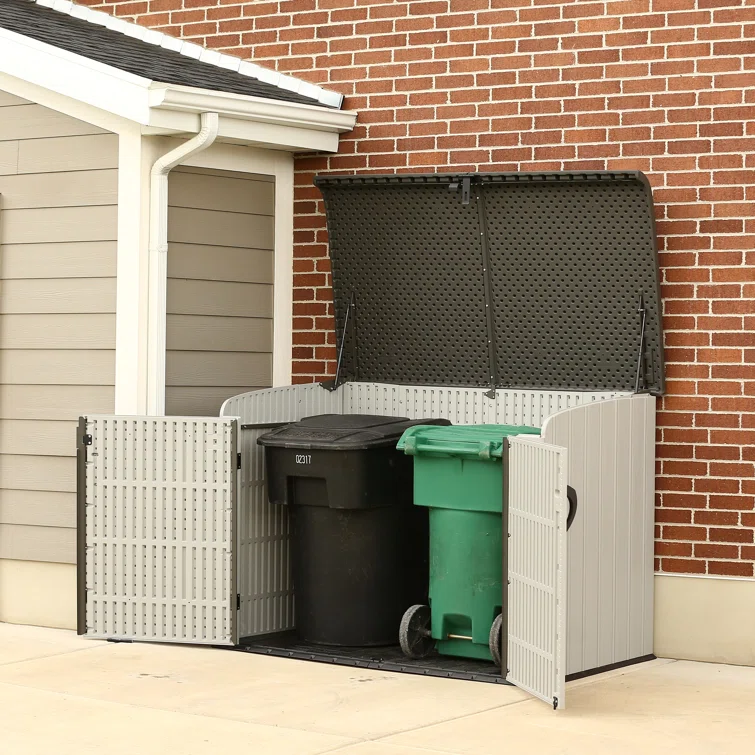 75 Cubic Feet High-Density Polyethylene (Plastic) Steel Reinforced Outdoor Storage Shed