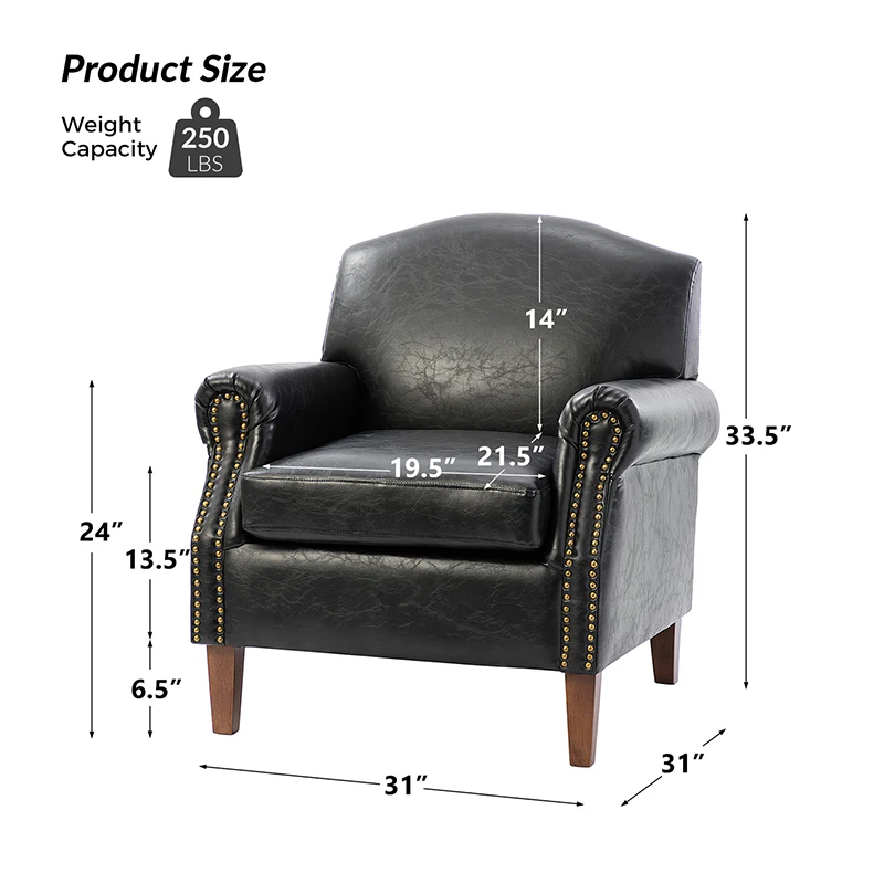 Gianfranco Vegan Leather Armchair