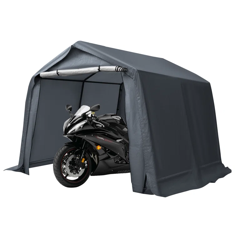 Erommy 10 ft. W x 10 ft. D Portable Bike Shed