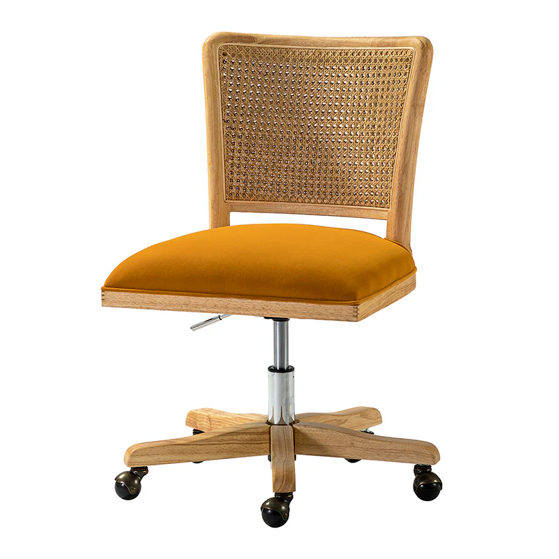 Blanca Cane Task Vanity Table Chair