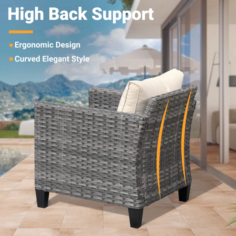 Amerissa 5 - Person Outdoor Seating Group with Cushions