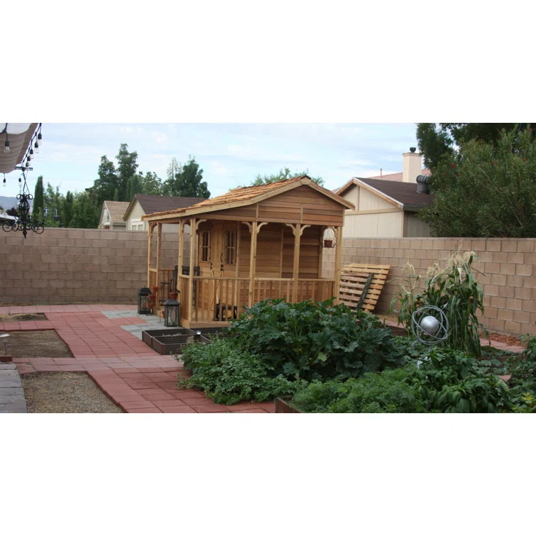 Cookhouse Western Red Cedar Wood Storage Shed