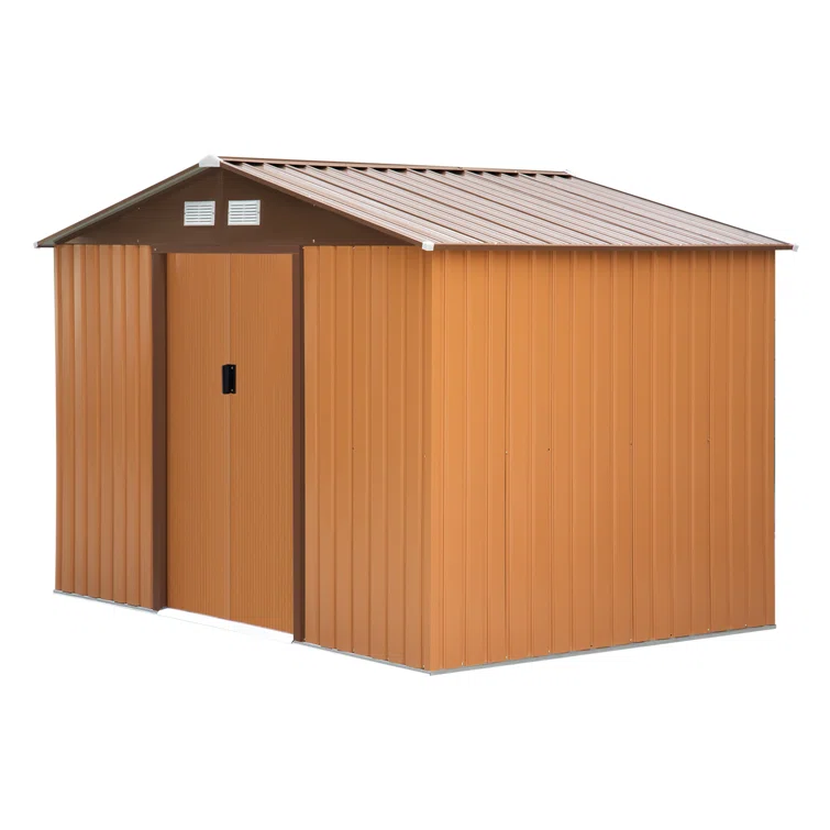 9 ft. W x 6 ft. D Metal Storage Shed