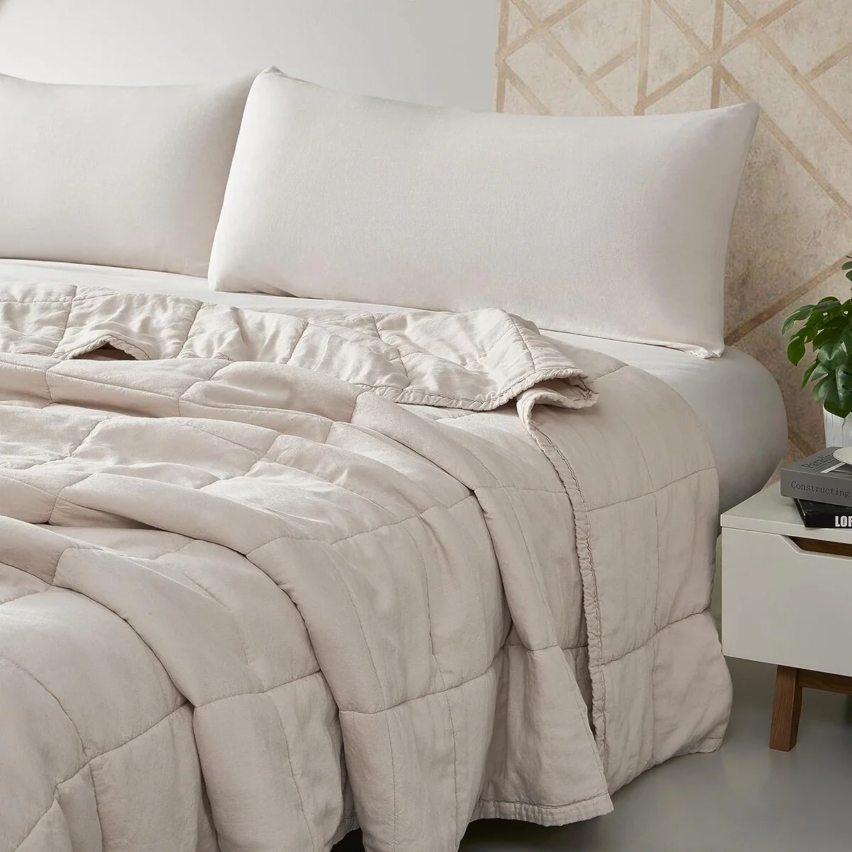 Dark Sky Reserve? - Bamboo Linen Comforter - Portugal Made - Creamy Beige