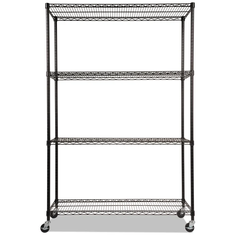 48'' W Height -Adjustable Shelving Unit with Wheels
