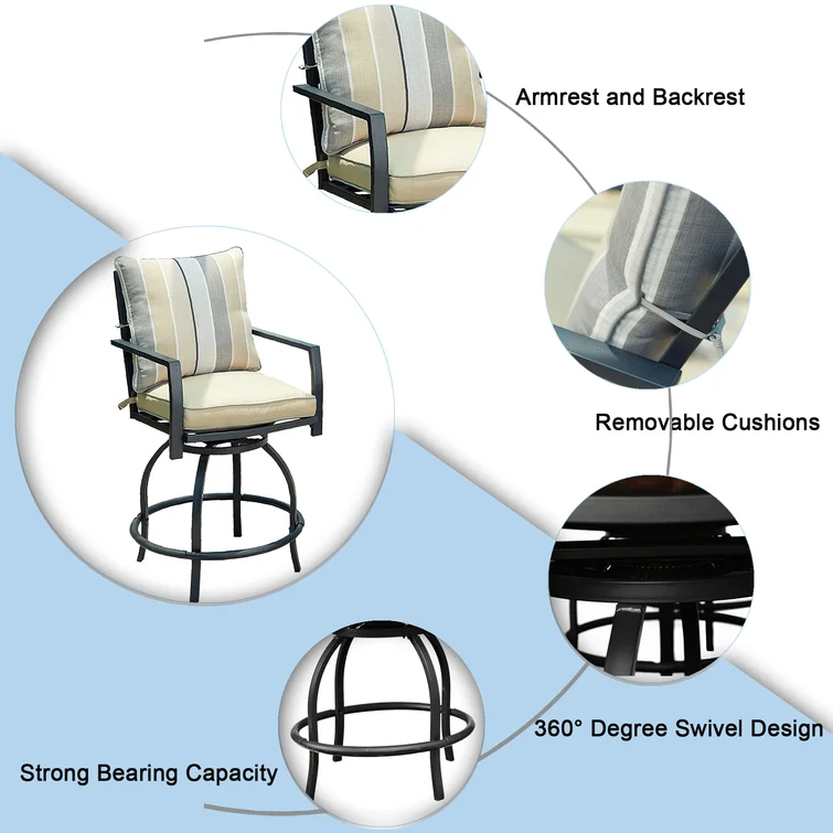 California 2 - Person Square Outdoor Dining Set