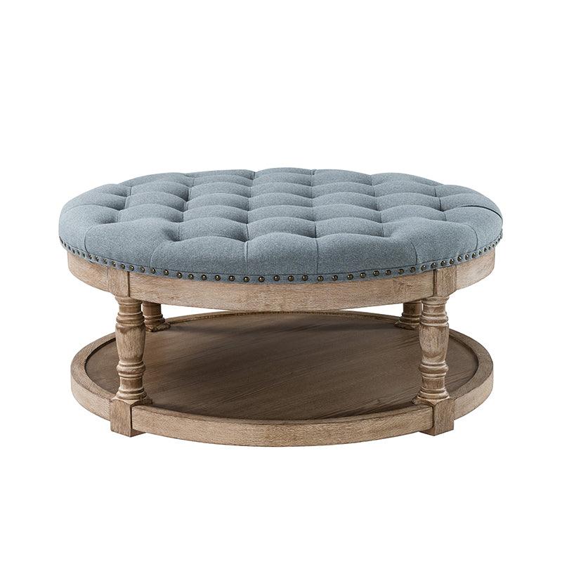 Danilynn Tufted Round Cocktail Ottoman Coffee Table