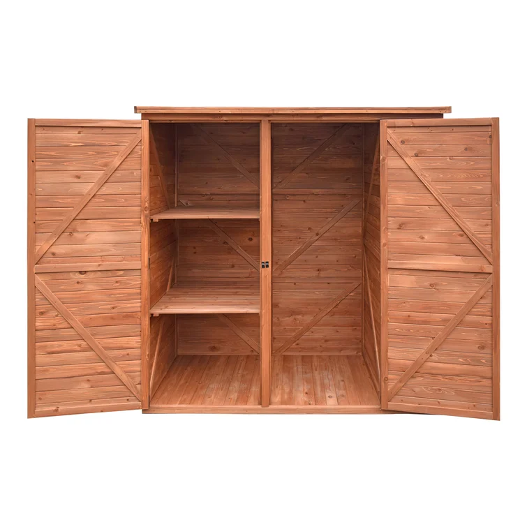 6 ft. W x 3 ft. D Solid Wood Lean-to Storage Shed