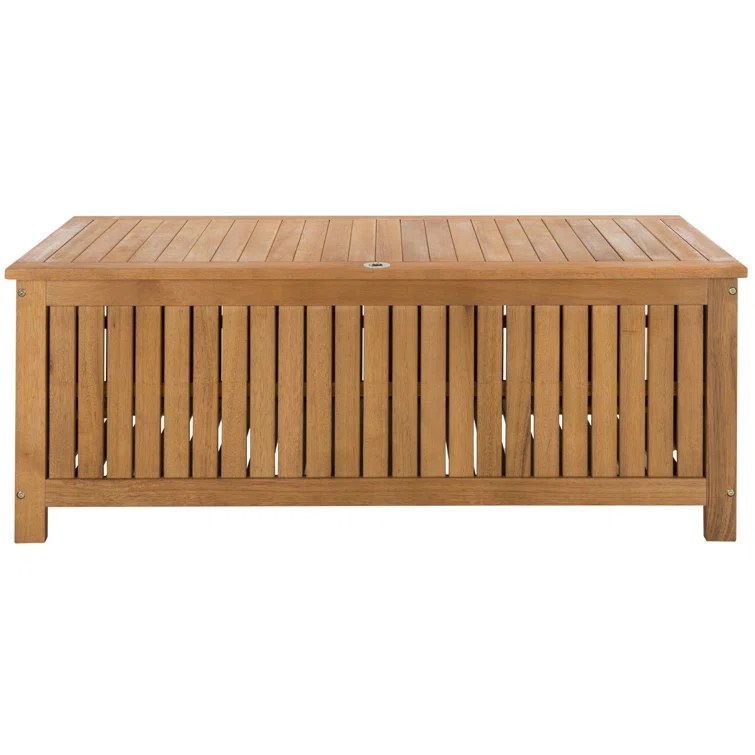 Safavieh Abri 47.6'' W Water Resistant Solid Wood Eucalyptus Deck Box
