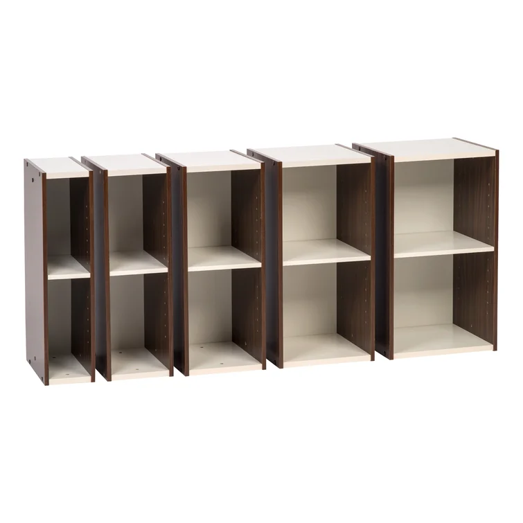 Manufactured Wood Height -Adjustable Shelving Unit