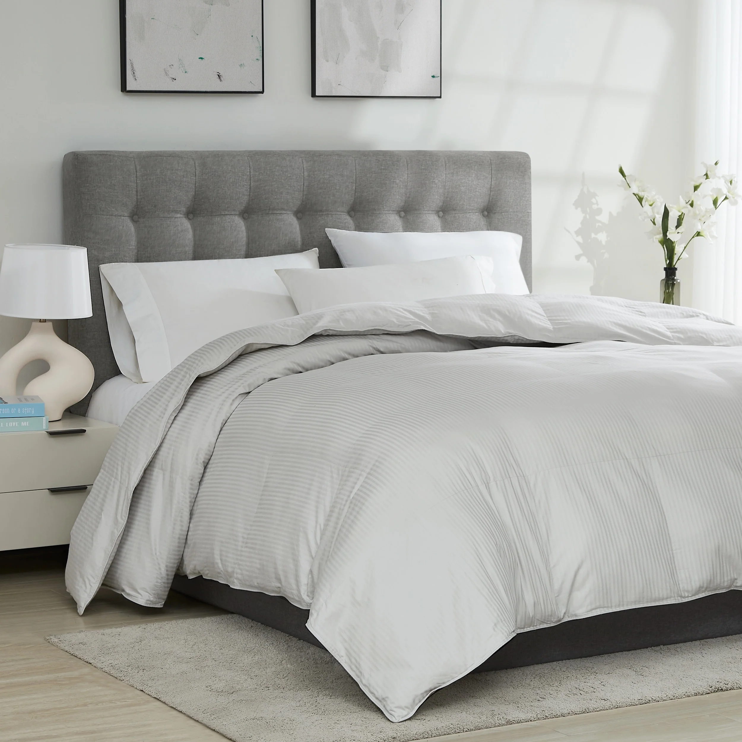 Colossal King Oversized Down Alternative Baffle Box Comforter (10' x 10') World's Biggest