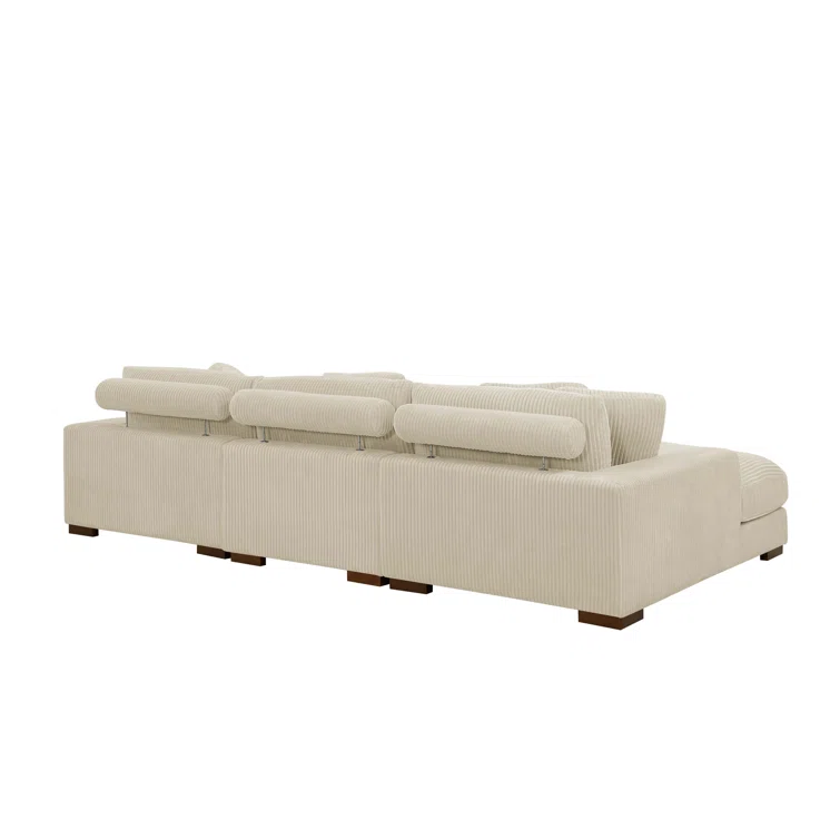 Gwendalynn 3 - Piece Corduroy Sectional