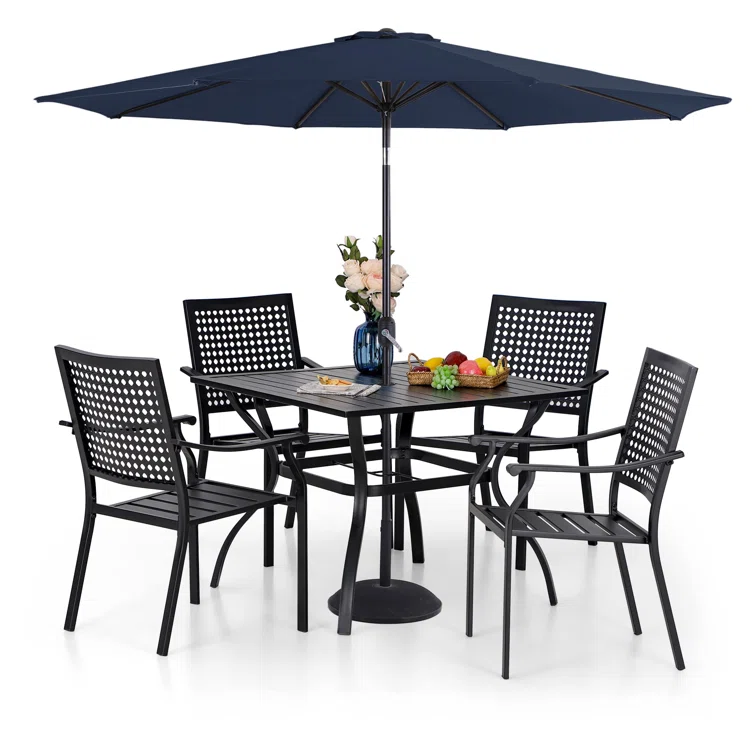 Alyah 4 - Person Square Outdoor Dining Set