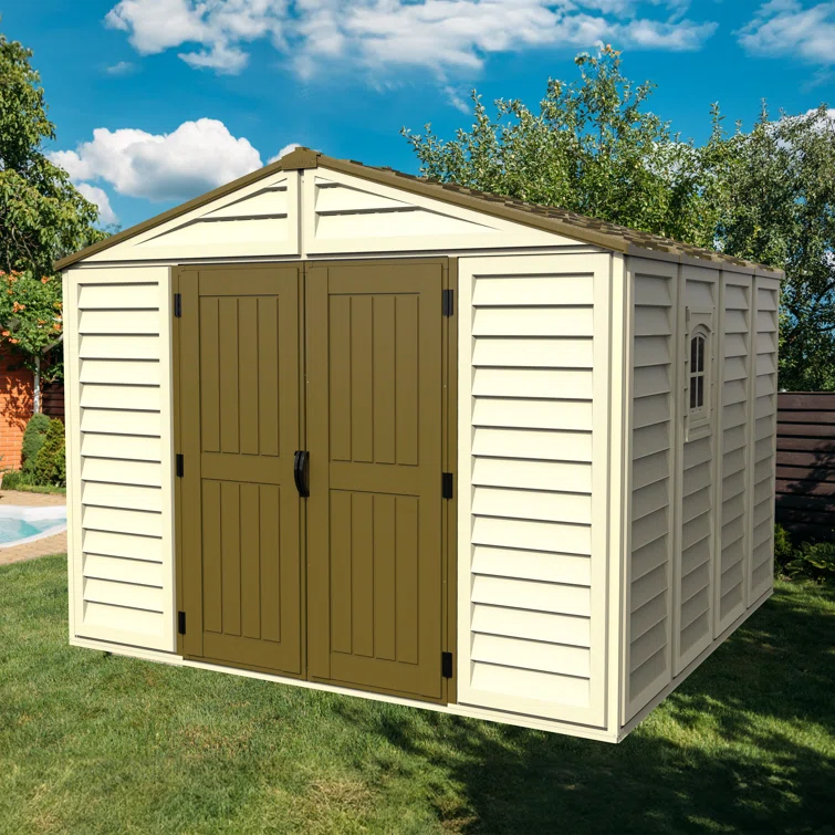 Woodbridge Plus 10.5 ft. W x 10.5 ft. D Plastic Storage Shed