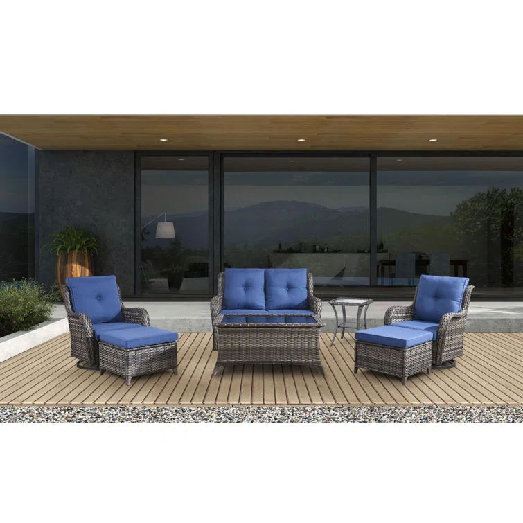 WFSBT 4 - Person Outdoor Seating Group with Cushions