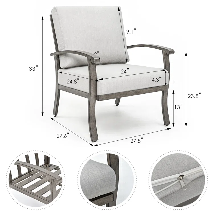 Kannyn 5 - Person Outdoor Seating Group with Cushions