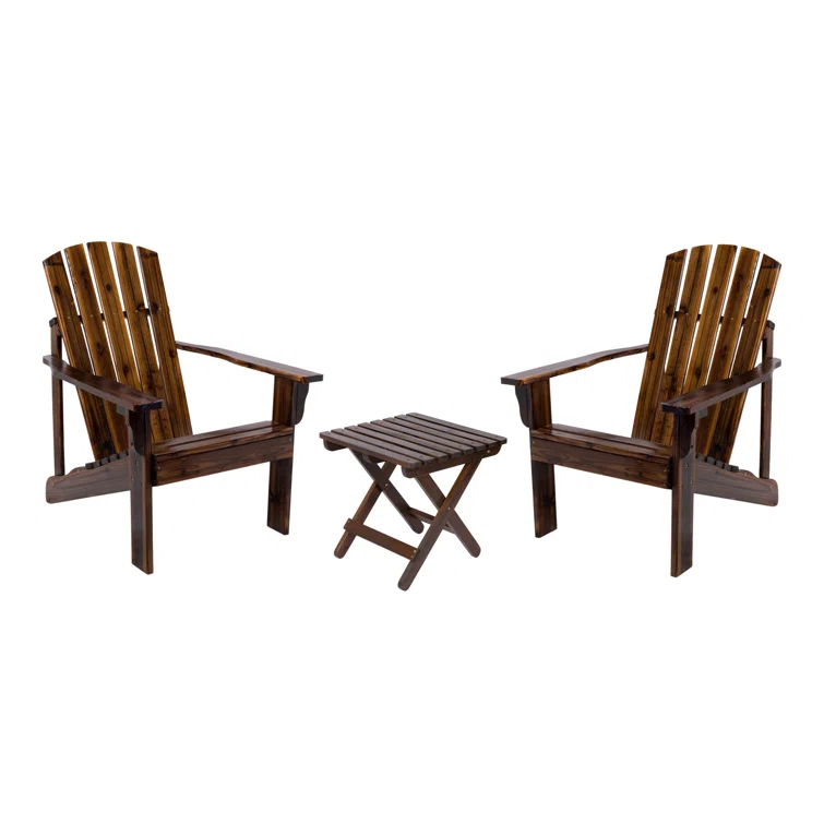 Grandview Outdoor Adirondack Chair and Side Table Set