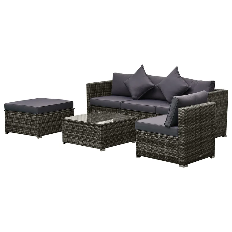 5 - Person Outdoor Seating Group with Cushions