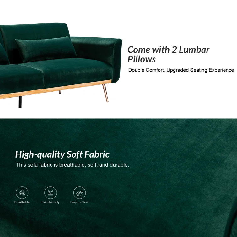 Maxwell 83'' Velvet Sofa