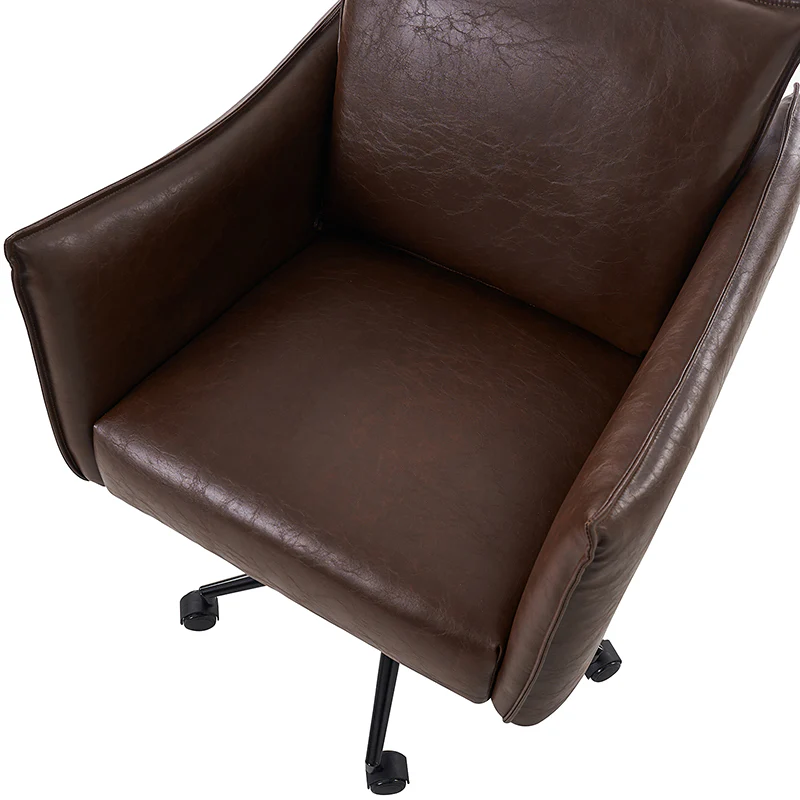 Fabius Mid-Century Modern Height-Adjustable Swivel Office Chair