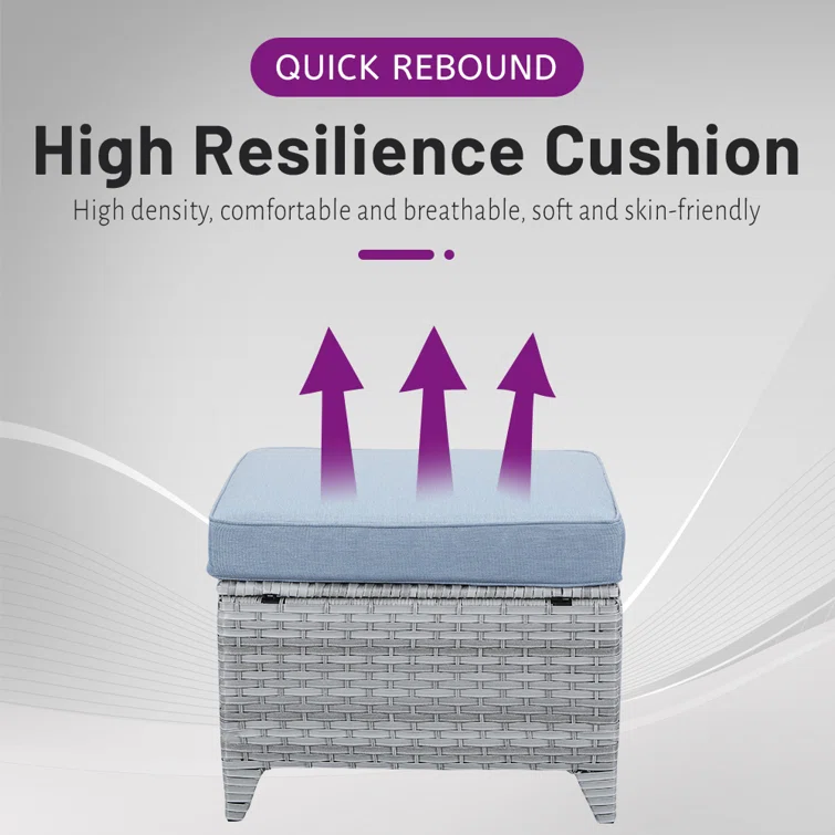 5 - Person Outdoor Seating Group with Cushions