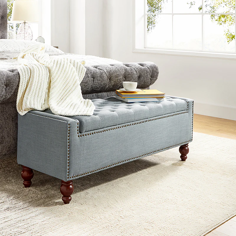Eugen Upholstered Flip Top Storage Bench