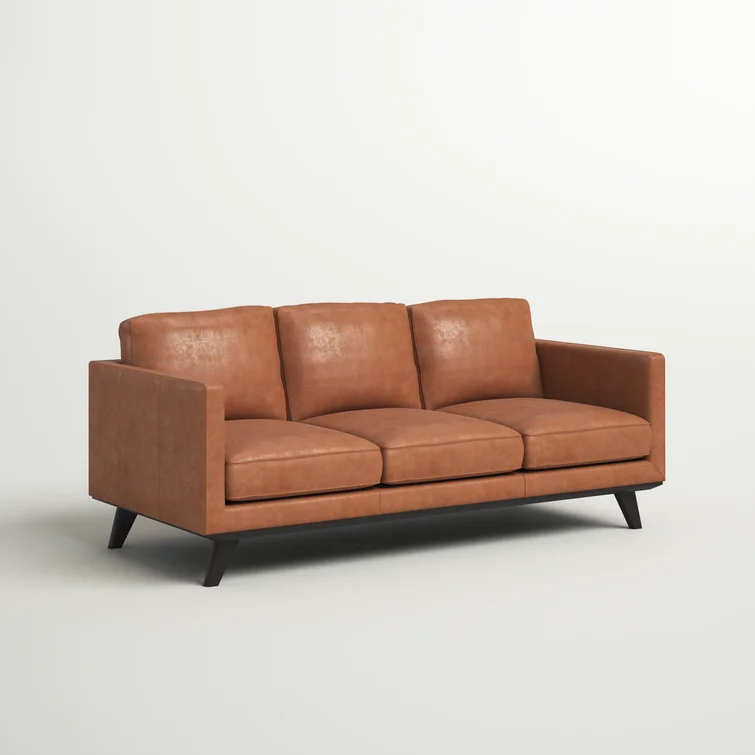 Asuka 89'' Leather Sofa