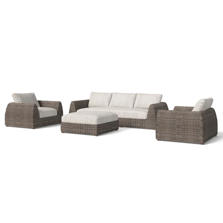 Maitri 6 - Person Outdoor Seating Group with Cushions
