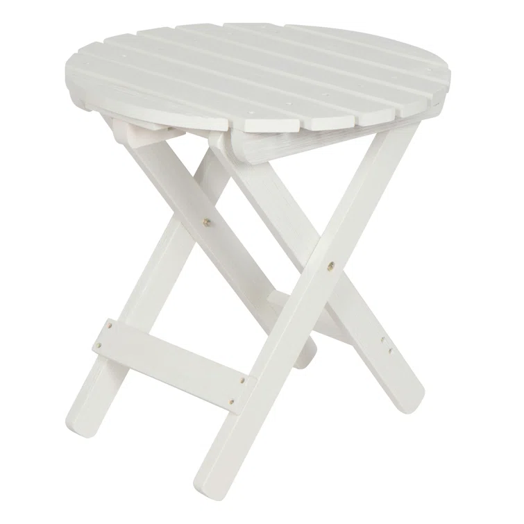 Reasor 3-Piece Outdoor Wood Rocking Chair and Folding Table Set