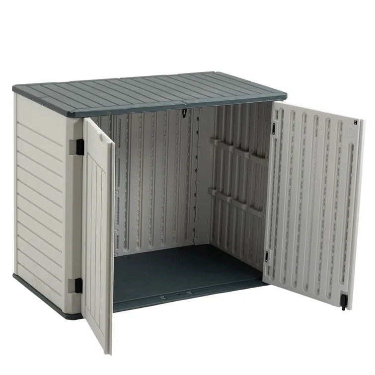 4.25 ft. W x 2.4 ft. D Resin Horizontal Storage Shed