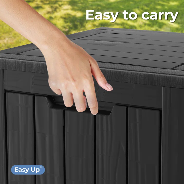 Emperic Design 17.09'' W 30 Gallons Water Resistant Resin Lockable Deck Box