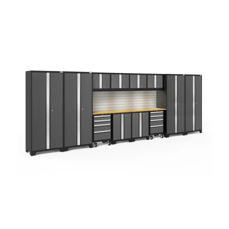 Bold Series 216-in W x 76.75-in H Steel Garage Storage System