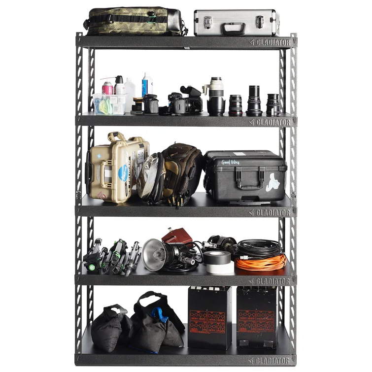 48" Wide EZ Connect Rack With Five Deep Shelves