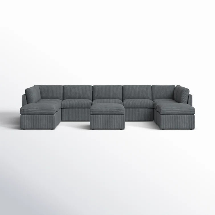 Arfsten 10 - Piece Corduroy Sectional