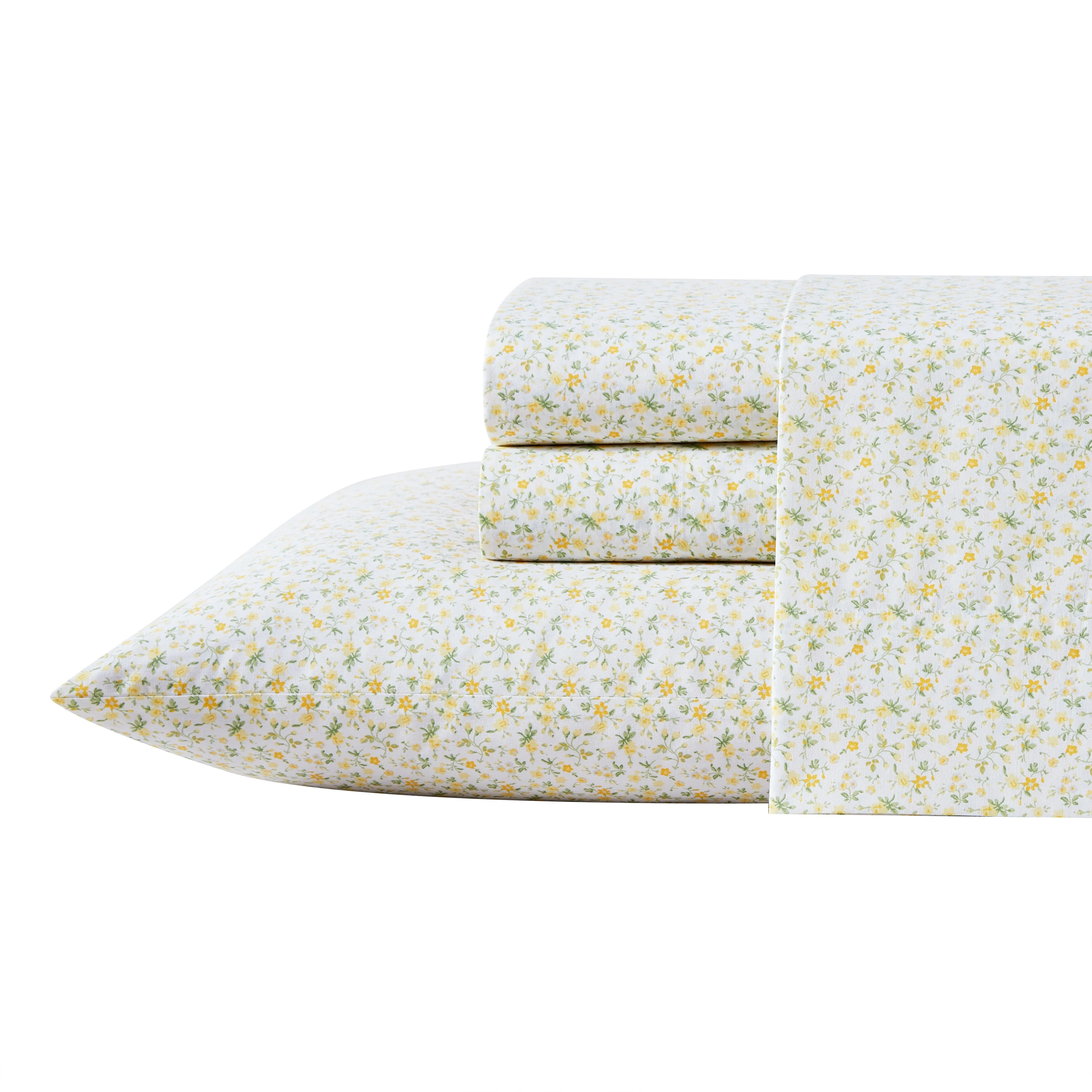 Laura Ashley Printed Cotton Percale Sheet Set