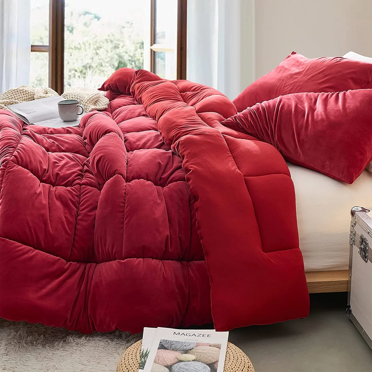 Fabric Fetish? - Coma Inducer? Oversized Comforter - Lava Falls