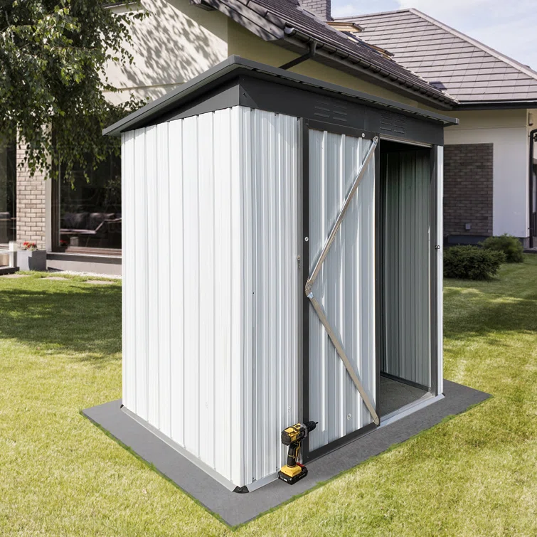 6 ft. W x 4 ft. D Metal Garage Shed