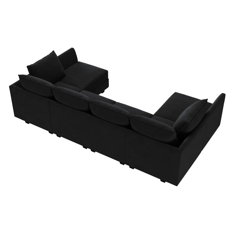 Tremee Modular Sectional Sofa U Shaped Velvet Couch