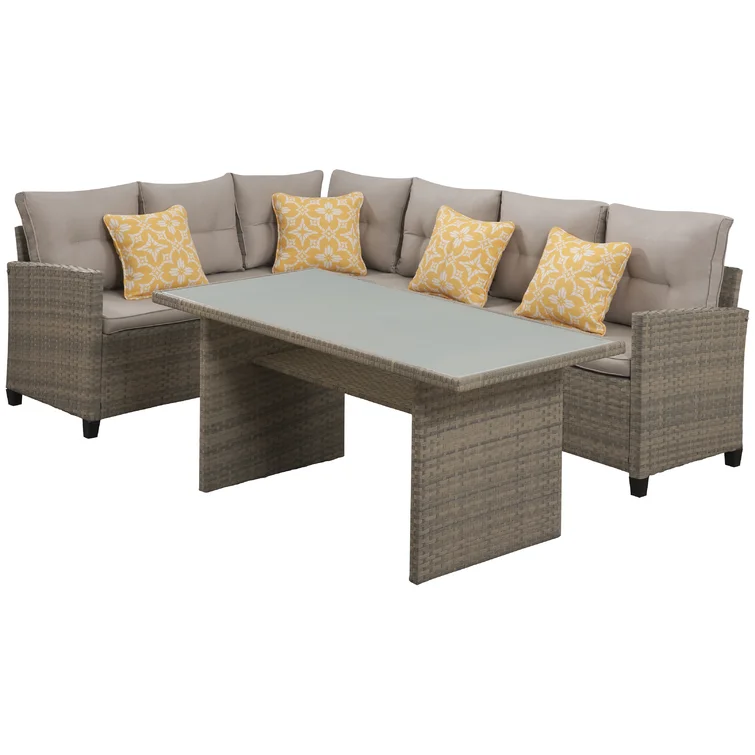 Jameown 6 - Person Outdoor Seating Group with Cushions