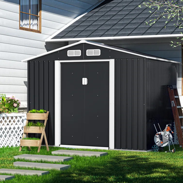 6.75 ft. W x 8.5 ft. D Metal Storage Shed