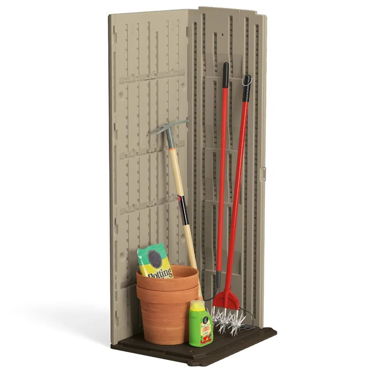 Suncast 2 ft. 9 in. W x 2 ft. D Plastic Vertical Tool Shed