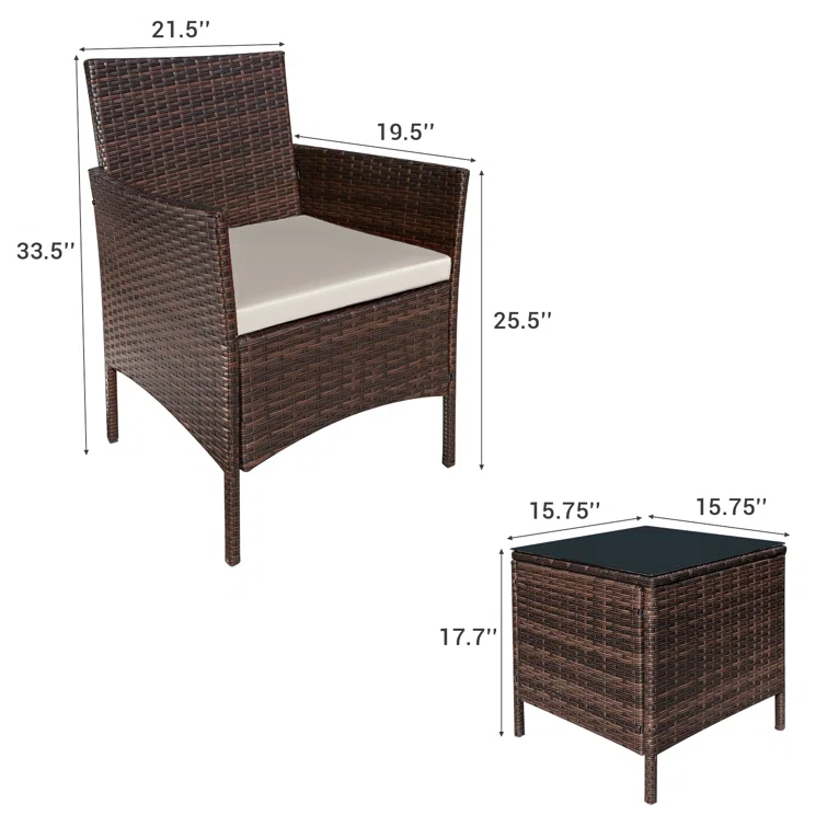Jagger 2 - Person Outdoor Seating Group with Cushions